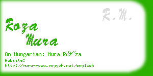 roza mura business card